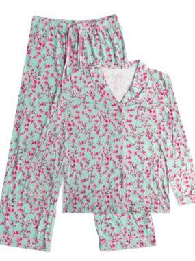 Arizona Tea Pajamas - Size XXS - Cherry Blossom on Mint Green Print